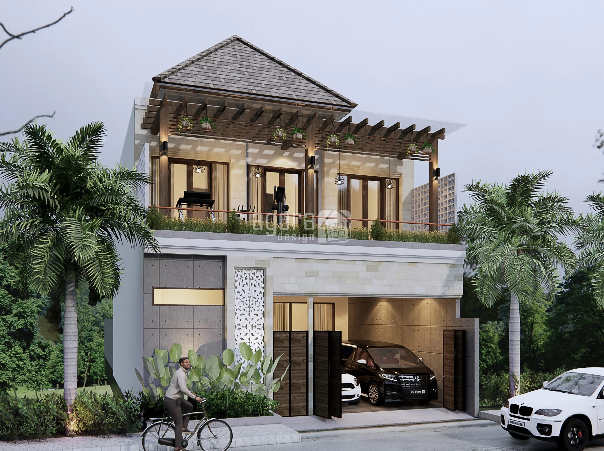 Desain Rumah Modern 2 Lantai Surabaya
