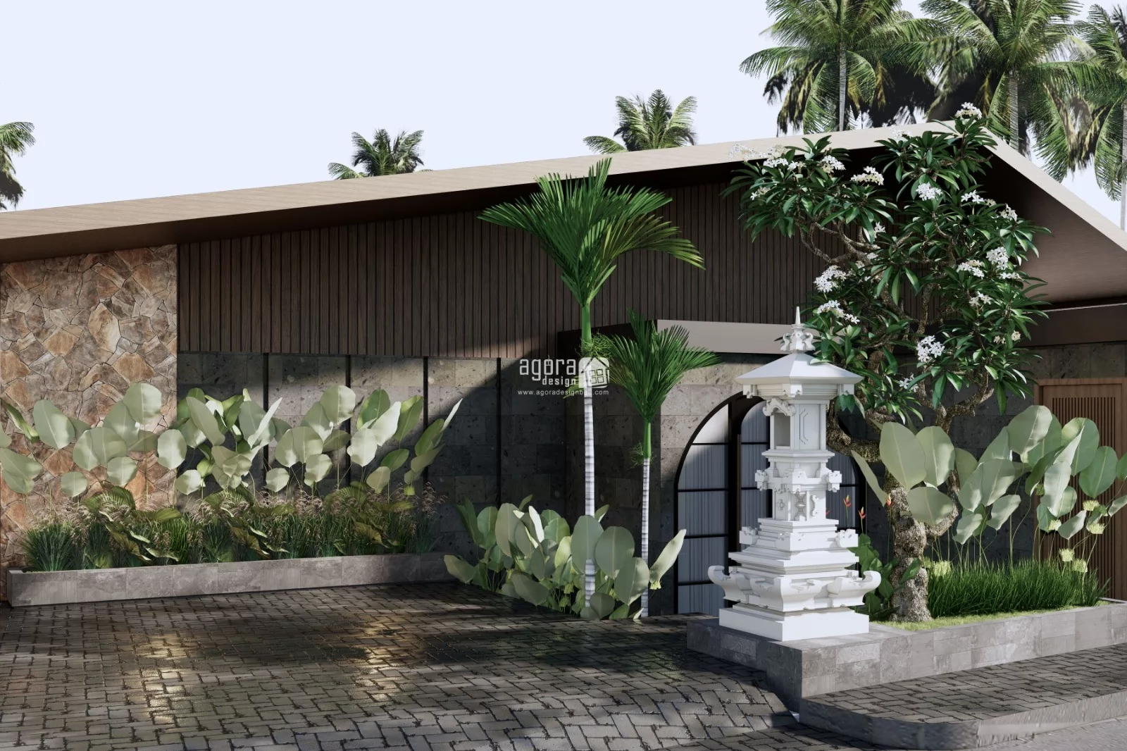 Desain Rumah Tropis Alam