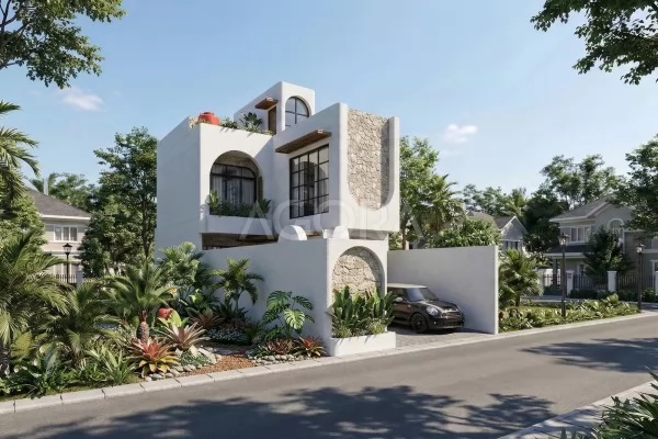 Desain Arsitek Lahan 1 are Bisa Jadi Villa Estetik Dengan Kolam Renang dan 3 Kamar