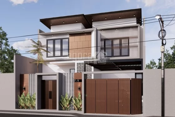 Desain Rumah Modern Minimalis 2 Lantai 3 Kamar Nusadua Bali