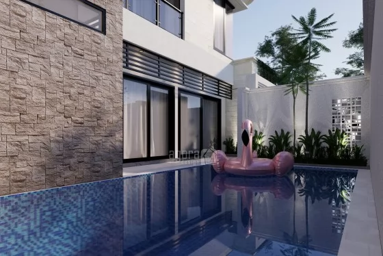 Desain Rumah Modern Luas Tanah 1 Are