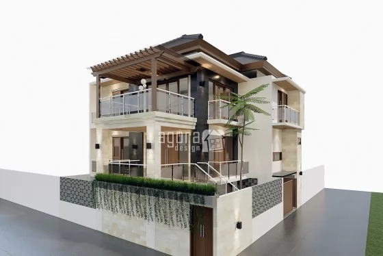 Desain Rumah Hook 3 Lantai dengan Lift 5 Kamar Nusadua Bali