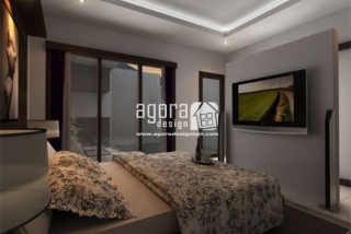 Kamar Tidur Unit Villa 3D