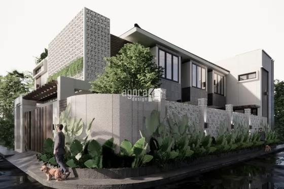 Desain Rumah Hook 3 Lantai 5 Kamar Tidur Jakarta