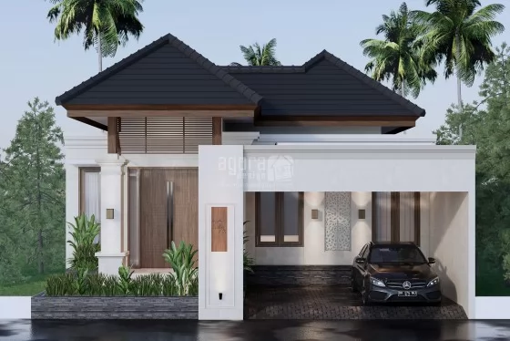 Desain Rumah Bali Modern Tropis 1 Lantai