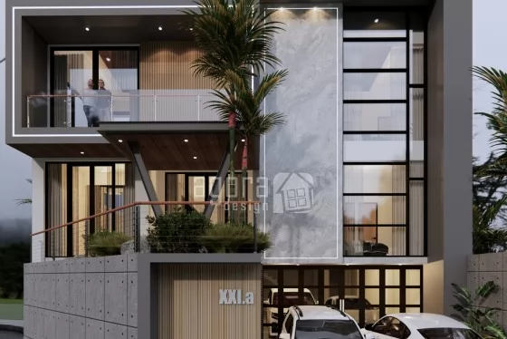 Desain Rumah Modern Jakarta Tampak Depan