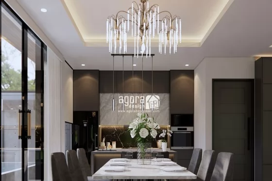 Desain Dining Room Rumah Modern