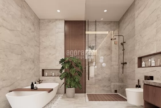 Desain Interior Bathtub Villa