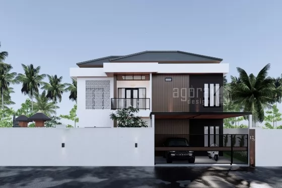 Desain Rumah Bali Modern Minimalis 2 Lantai Badung