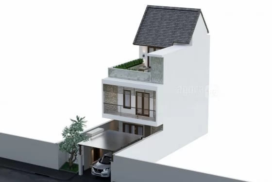 Desain Rumah Modern Lahan 1,5 are