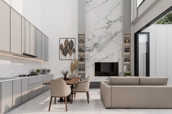 Living Dining Kitchen