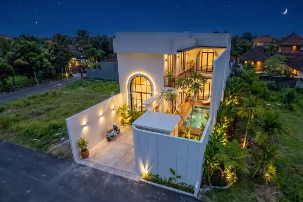 Villa Tropis Modern Bergaya Lengkung