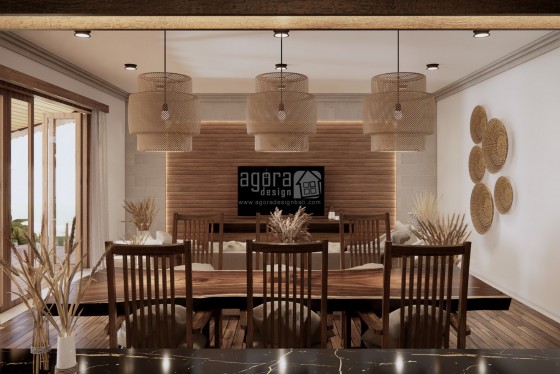 Desain Dining Kitchen Villa